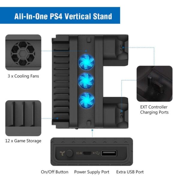 New WorldPlaystation 4 PS4 PS4SLIM PS4 PRO MultiFunction Con...