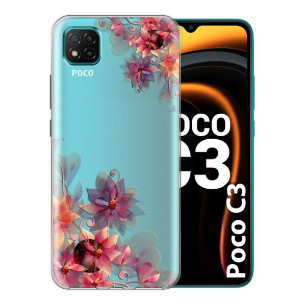 Fashionury Basic Case for Poco C3 (Silicone_Multi-Coloured)