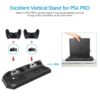 New World PS4 Pro Vertical Stand Cooling Fan Controller Char...