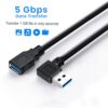 Storite 15CM USB 3.0 Extension Cable Type A Male to Female H...