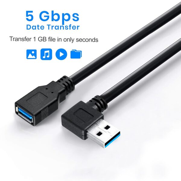 Storite 15CM USB 3.0 Extension Cable Type A Male to Female H...