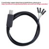DTECH USB to TTL Serial 3.3V Adapter Cable TX RX Signal 4 Pi...