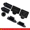 ZORBES® Dust Plug for PS5,9Pcs Dust Plug Kit for PS5/PS5 Sli...