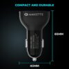 Amkette PowerPro 3Port 60W Car Charger Type C + USB-A | Supp...