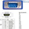 DTECH USB to Serial Adapter Cable DB9 Male RS232 to USB Cord...