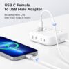 rts 2 Pack Mini USB C Type C Adapter Plug, Type C Female to ...