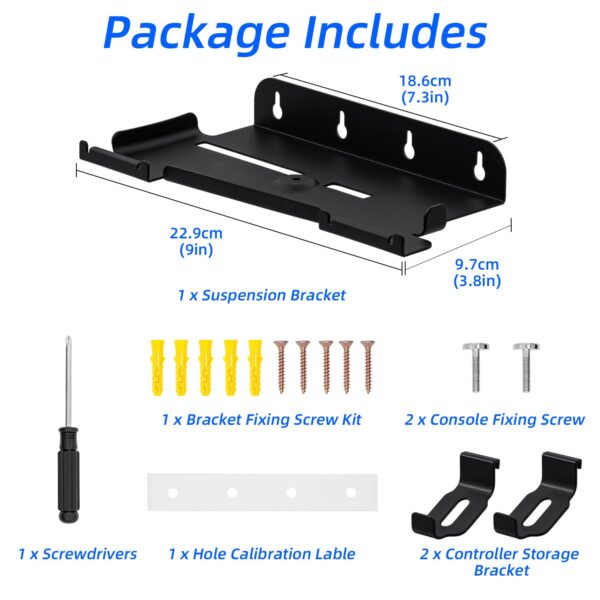Mcbazel Wall Mount Kit for PS5 Slim Disc and Digital Edition...