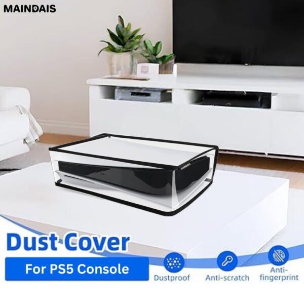 MAINDAIS Horizontal Dust Cover For Transparent PS5 games Con...