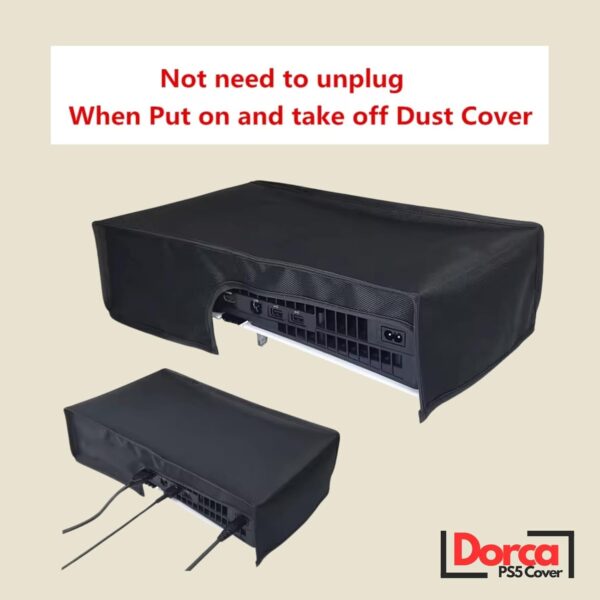 Dorca® Horizontal Dust Cover for PS5 Console (Digital & Disc...