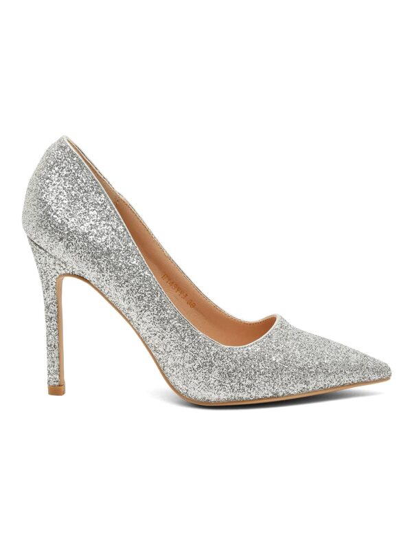 Flat n Heels Womens Silver Pumps FnH H143-SIL