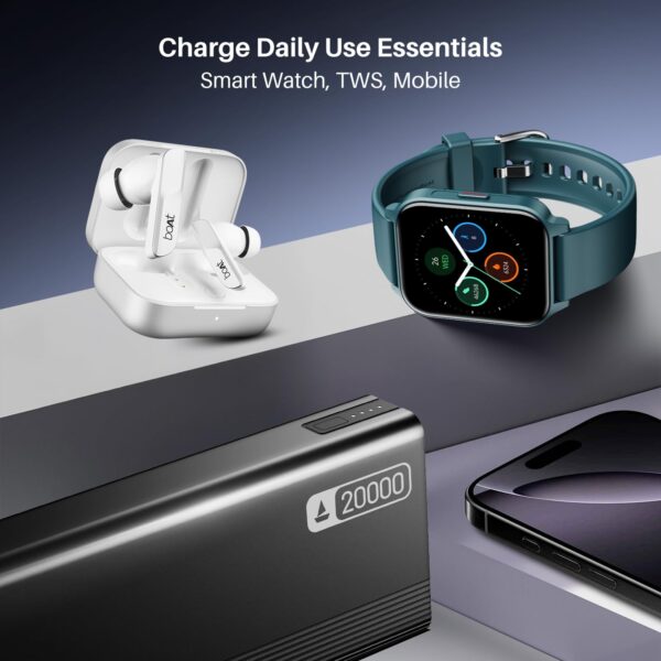boAt Energyshroom PB401 20000mAh Power Bank| Micro USB Type-...