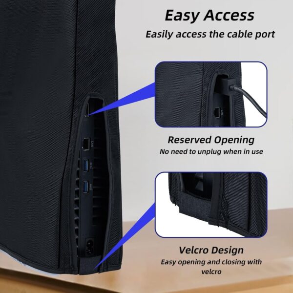 PSS Dust Cover for PS5 Slim Console, Precision Cut Protectiv...