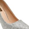 Flat n Heels Womens Silver Pumps FnH H143-SIL