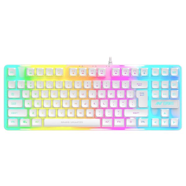 Ant Esports MK700 V2 Membrane TKL Wired Gaming Keyboard, 87 ...