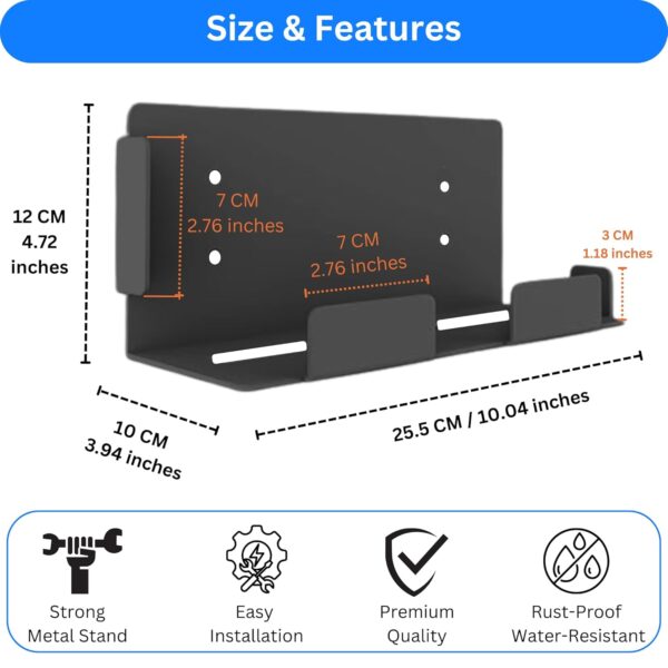 SHUCHI ESSENTIALS PS5 Slim Wall Mount Stand – Vertical & Stu...