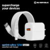 Dubstep Sprint 12W Superfast Wall Charger Adapter with Cable...