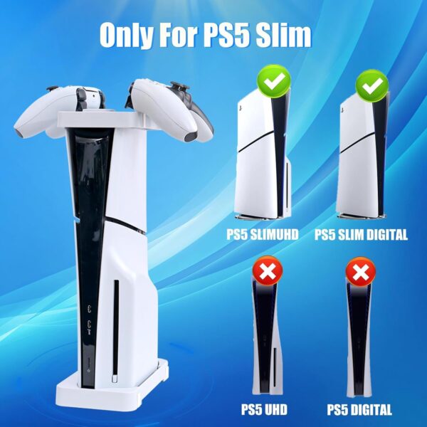 HEATFUN PS5 Slim Console Horizontal Stand, Holder for 2023 P...