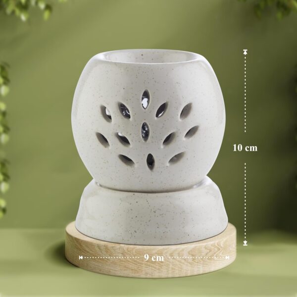 Asian Aura Handcrafted Ceramic Electric Round Shaped Aroma D...