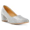 ME & I MI97048 Women's Stylish Pump Shoe with Block Heel for...