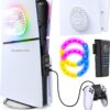 PSS Cover Plates for PS5 Slim Console with Led Light Strip, ...
