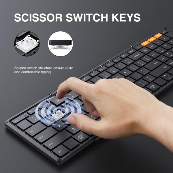 ProtoArc Foldable Bluetooth Keyboard, XK01 Folding Wireless ...