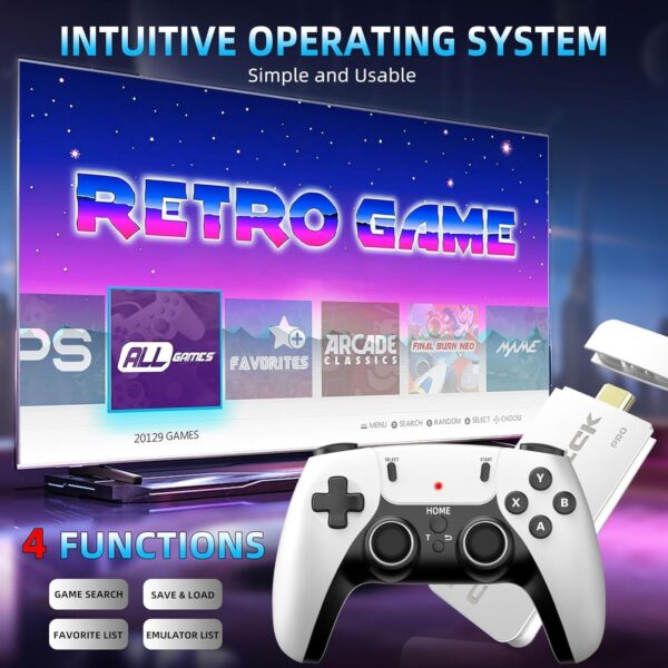 New World M15 Gaming Console with Game Stick, 1080p HD, Plug...
