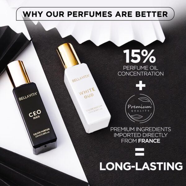 BELLAVITA CEO Man & White Oud Unisex | Long Lasting Perfume ...