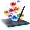 HUION H420 OSU Graphics Drawing Tablet Signature Pad with Di...