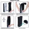 PSS Dust Cover for PS5 Slim Console, Precision Cut Protectiv...