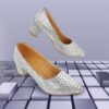 ME & I MI97048 Women's Stylish Pump Shoe with Block Heel for...