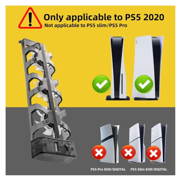NANANINO PS5 Cooling Fans, Playstation 5 Cooling Fan Compati...