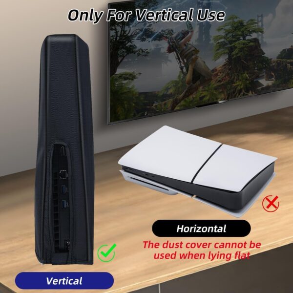 PSS Dust Cover for PS5 Slim Console, Precision Cut Protectiv...