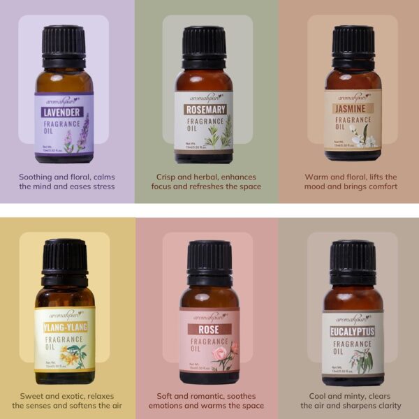 Aromahpure Fragrance Oil - Floral Series | 90 ml | Set of 6|...