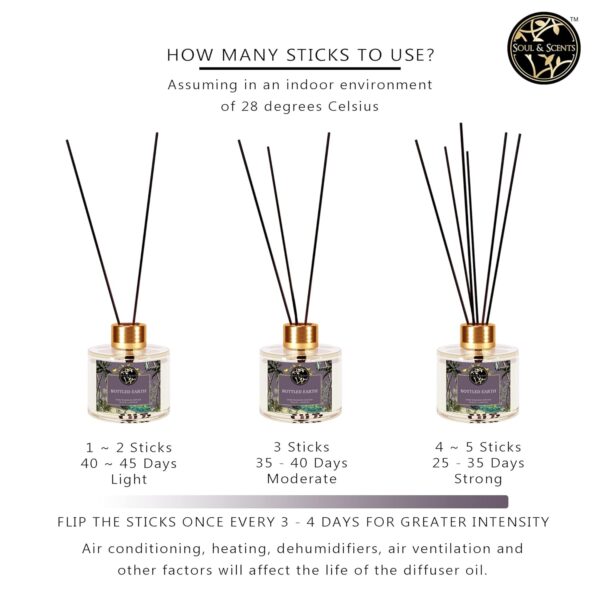 Soul & Scents 50ml Bottled Earth Reed Diffuser Set | Fragran...