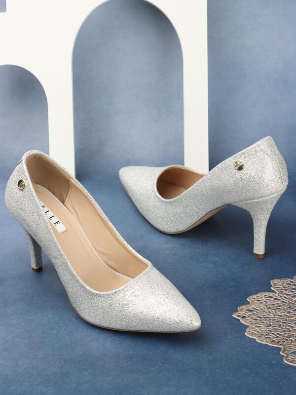 ELLE Women's Glitter Pointed-Toe Stiletto Heel Pumps