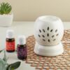 Asian Aura Handcrafted Ceramic Electric Round Shaped Aroma D...