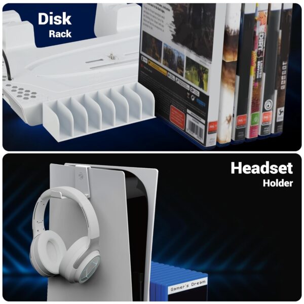 ZEBRONICS PS5SC,Vertical PS5 Docking Station, 5000RPM 3 Leve...