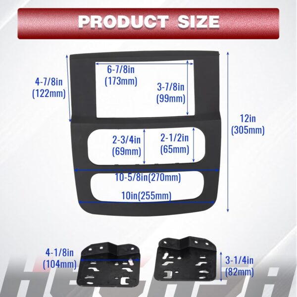 HECASA Dash Kit Compatible with 2002 2003 2004 2005 Dodge Ra...