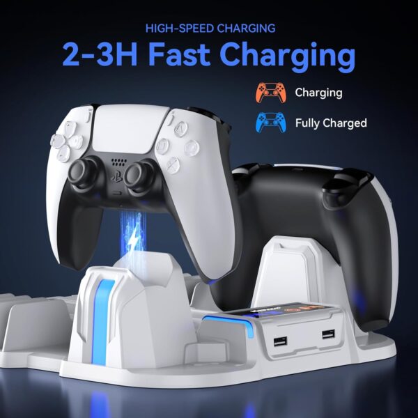 Nepagz PS 5 Slim Cooling Stand with Controller Charging Stat...