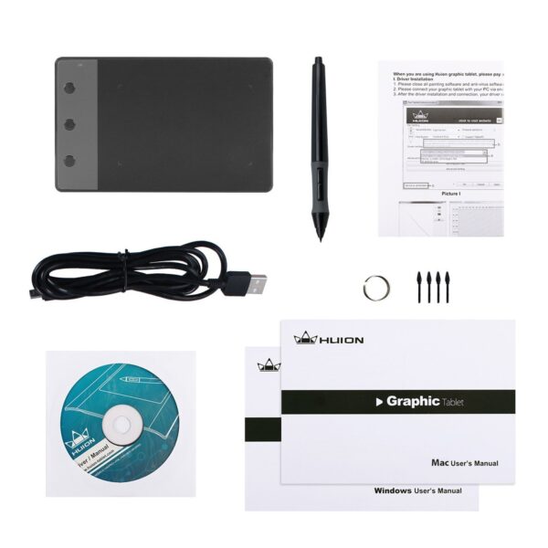 HUION H420 OSU Graphics Drawing Tablet Signature Pad with Di...