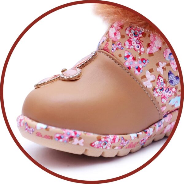 BOOMER CUBS Kids Girls Lovely Floral Pattern Shoes (Size Cha...