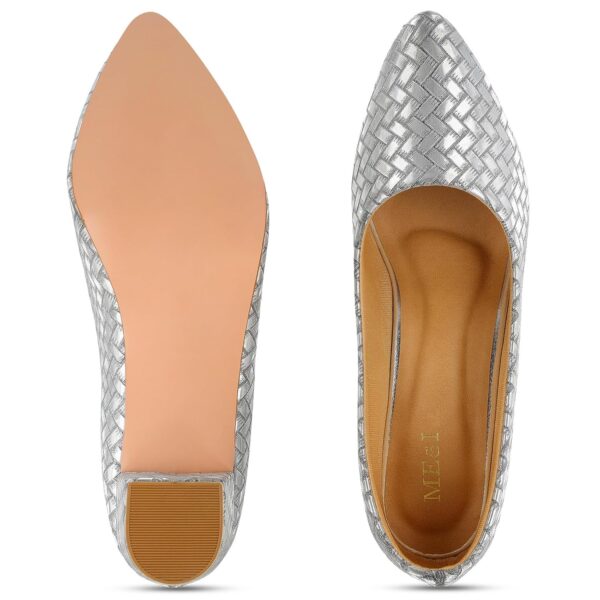 ME & I MI97048 Women's Stylish Pump Shoe with Block Heel for...