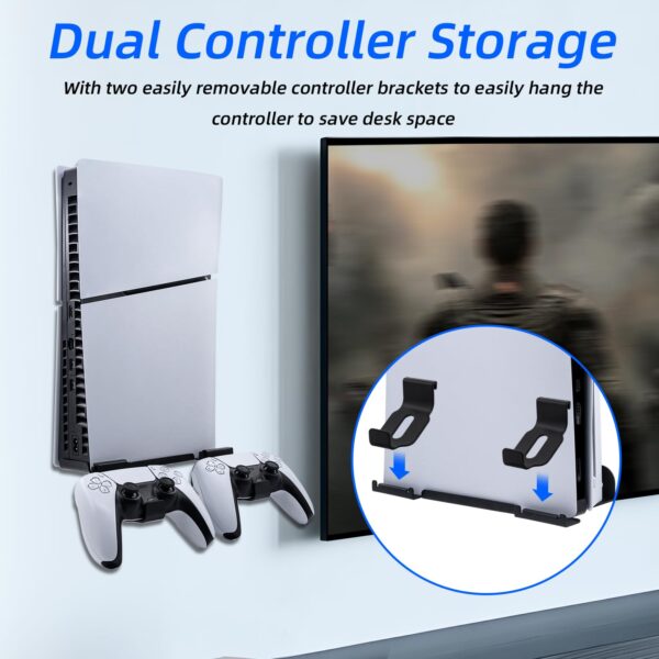 Mcbazel Wall Mount Kit for PS5 Slim Disc and Digital Edition...