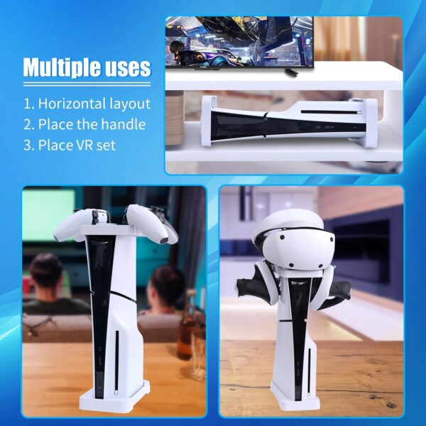 HEATFUN PS5 Slim Console Horizontal Stand, Holder for 2023 P...