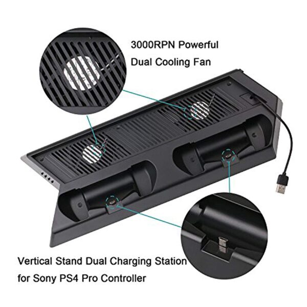 New World Vertical Stand Cooling Fan with Dual Charger Charg...