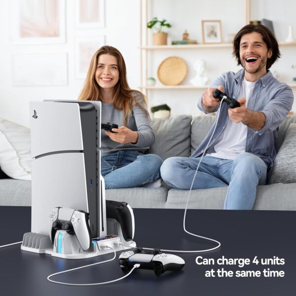 Nepagz PS 5 Slim Cooling Stand with Controller Charging Stat...