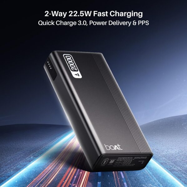 boAt Energyshroom PB401 20000mAh Power Bank| Micro USB Type-...