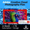 Adobe Creative Cloud Photography Plan 1TB (Photoshop + Light...