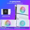 PSS Cover Plates for PS5 Slim Console with Led Light Strip, ...