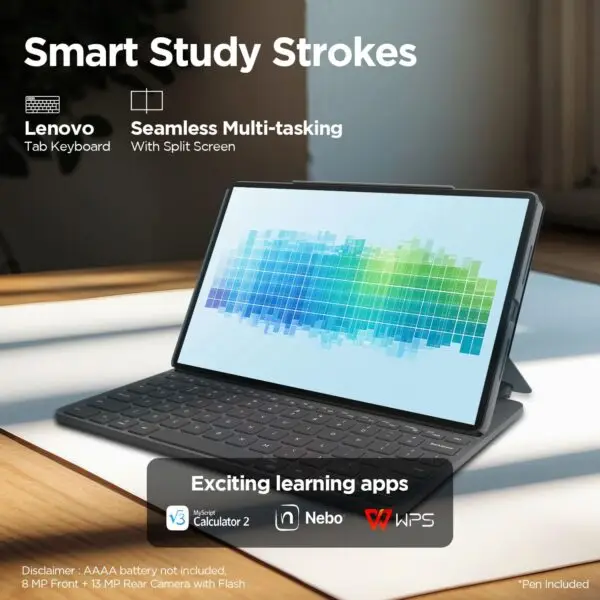 Lenovo Tab K11 with Keyboard| 4G (LTE) + Wi-Fi | 8 GB RAM, 1...